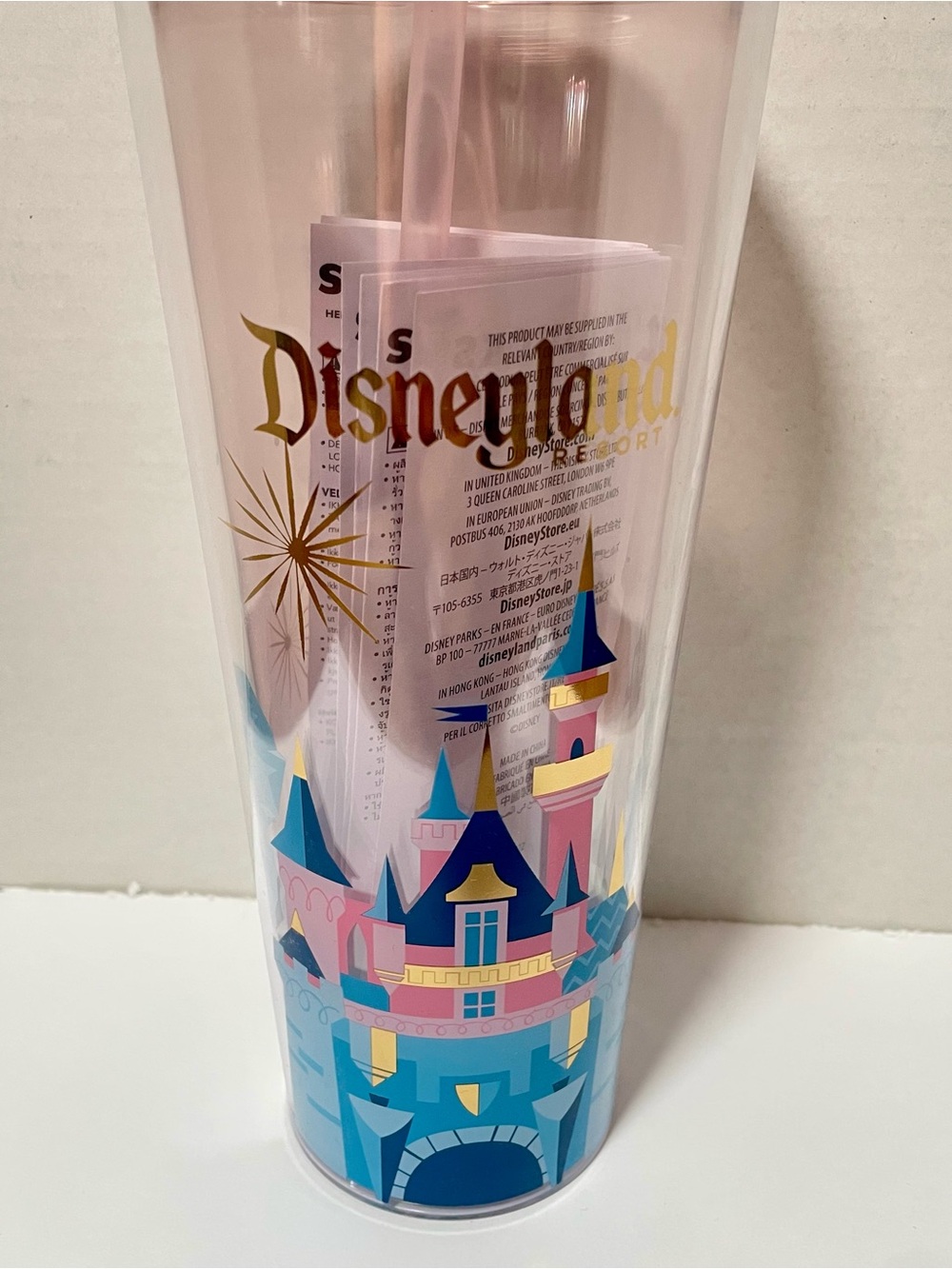 Starbucks Disneyland Castle Double-Wall Tumbler with Straw - Picture 2 of 5